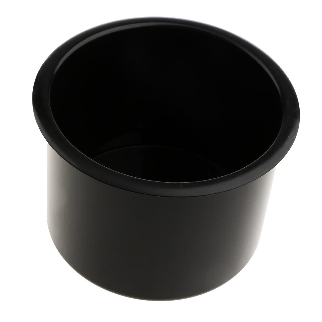 2x Plastic Cup Holder for Marine Boat Car Truck Camper RV Black