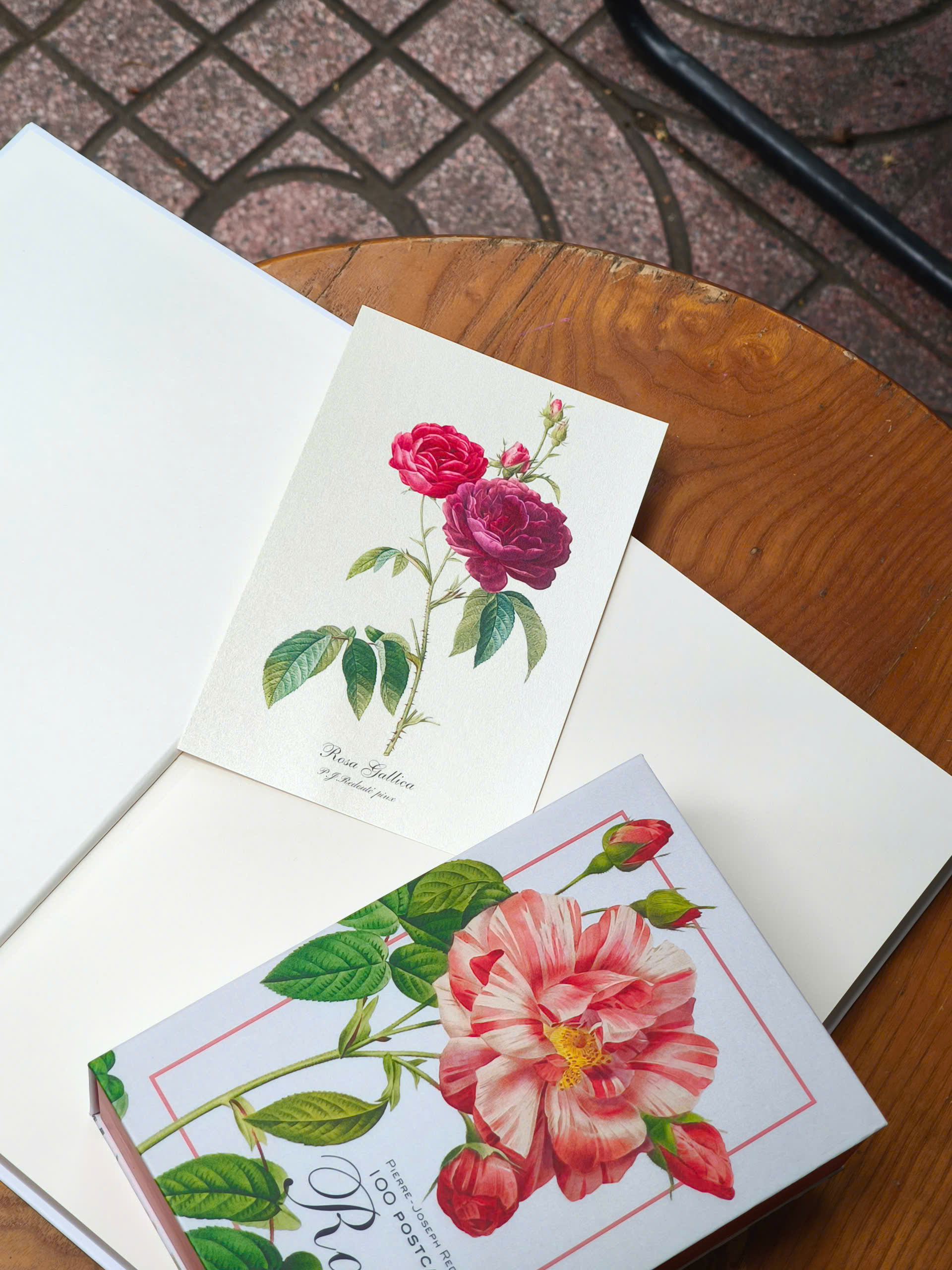 BỘ POSTCARD HOA HỒNG sử dụng 100 bức minh hoạ gốc trong sách Les Roses – Redoute (Nho Xanh)