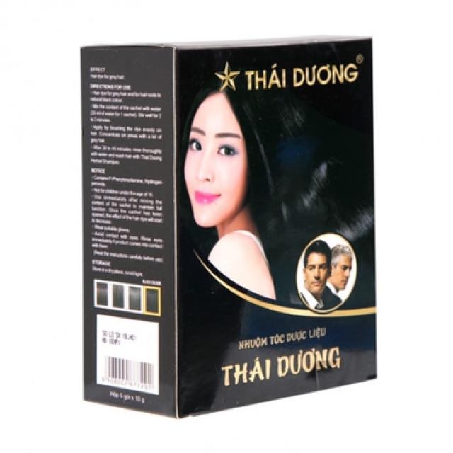 Nhuộm tóc dược liệu Thái Dương (5 gói x 10g)