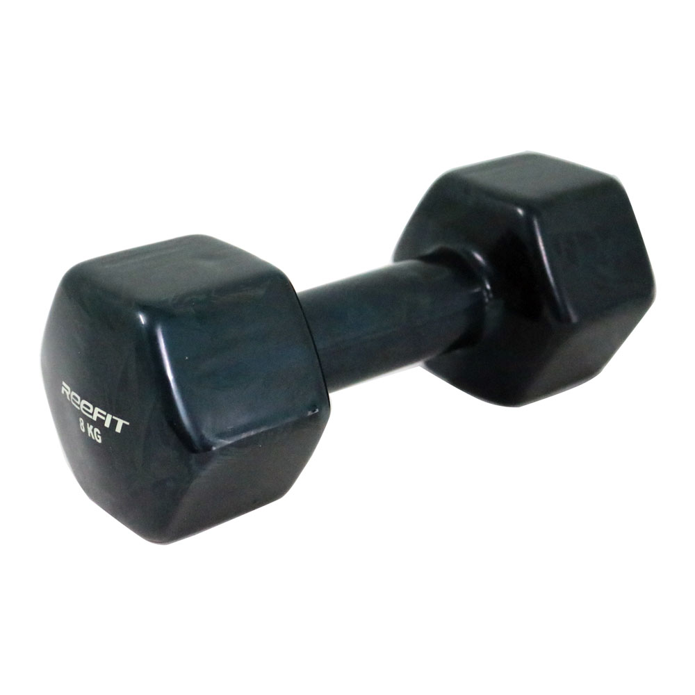 Bộ 2 tạ tay cao su Reefit màu đen 8kg