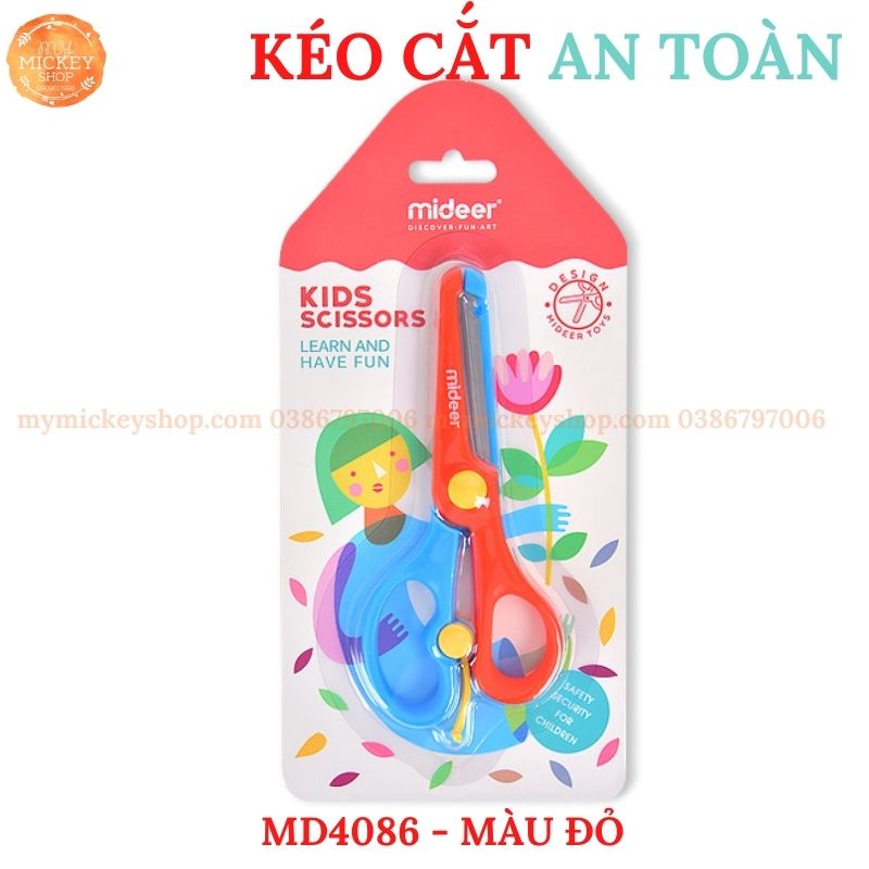 Mideer Kéo cắt giấy an toàn cho bé chơi các trò thủ công