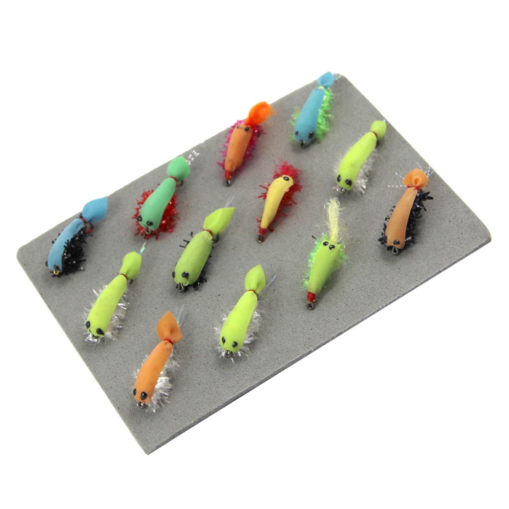 12pcs Shrimp Fishing Flies Artificial Baits Insect Lures Fly Lures