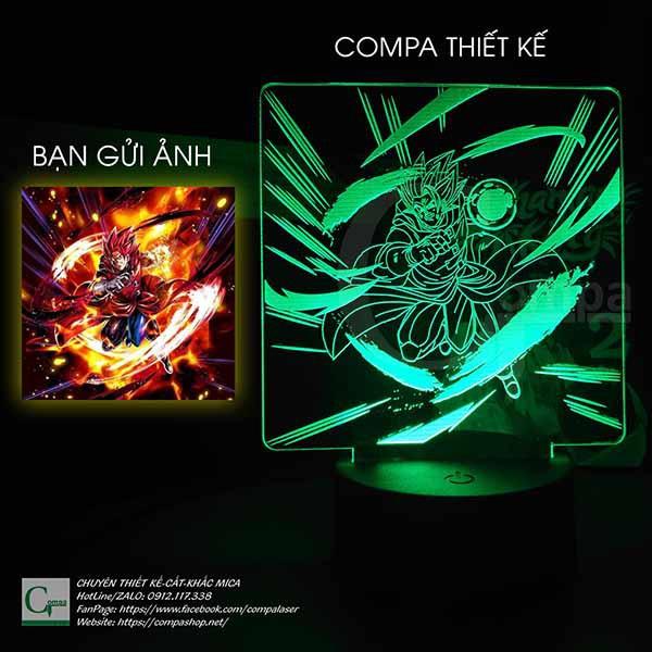 Đèn Ngủ Dragonball Goku God Type 04