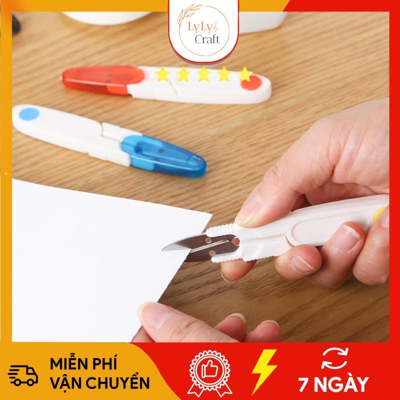 Kéo cắt len, chỉ cao cấp có nắp đậy - Dụng cụ đan móc len
