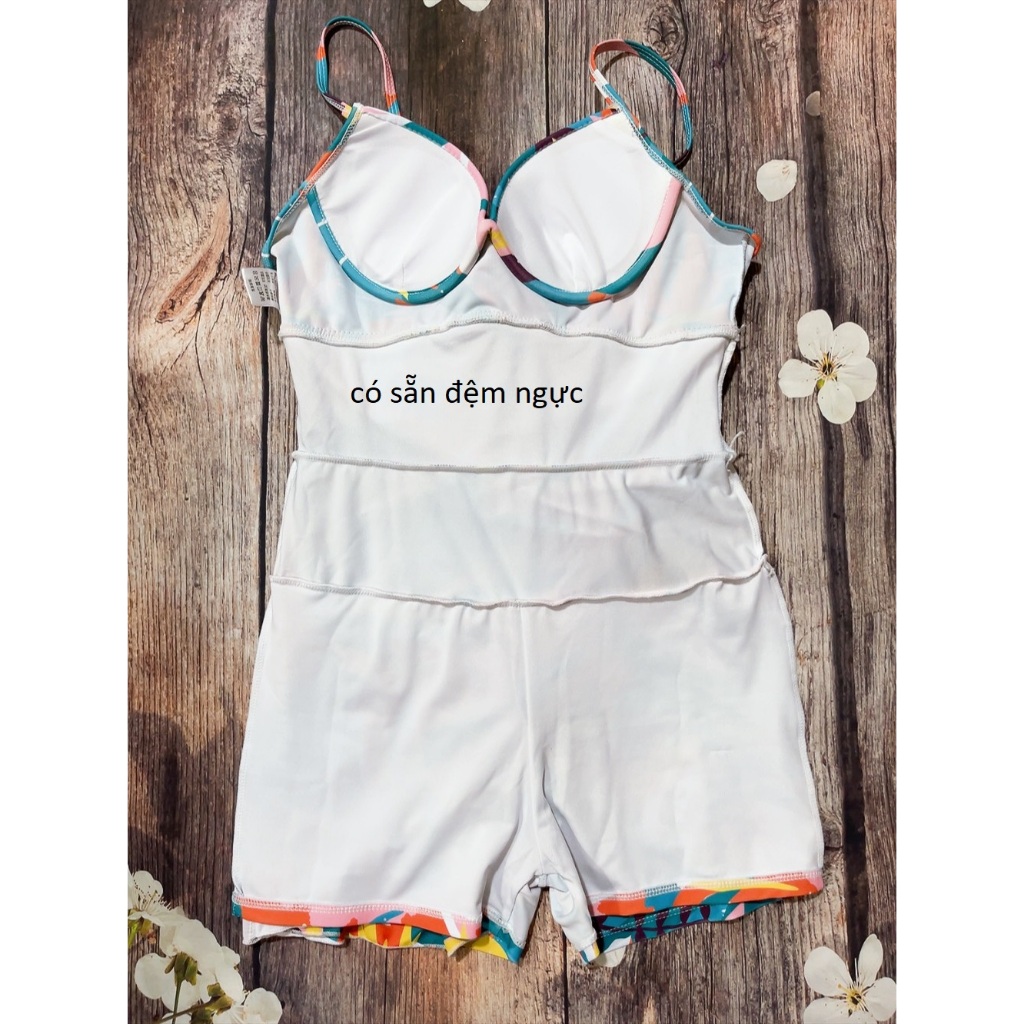 Đồ bơi nữ kiểu váy liền thân bikini 1 mảnh tôn dáng che khuyết điểm có sẵn mút ngực quần đùi