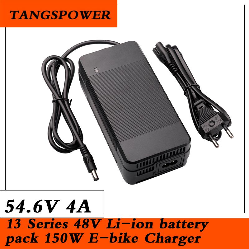 Tangspower 54,6V 4A Bộ sạc pin lithium 54,6V4A Bộ sạc xe đạp điện cho bộ sạc pin Pin 13S 48V