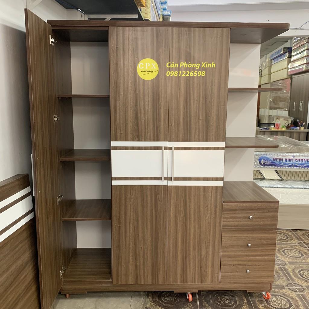 Tủ áo 3 cánh có kệ hộc gỗ MDF CPX-T12