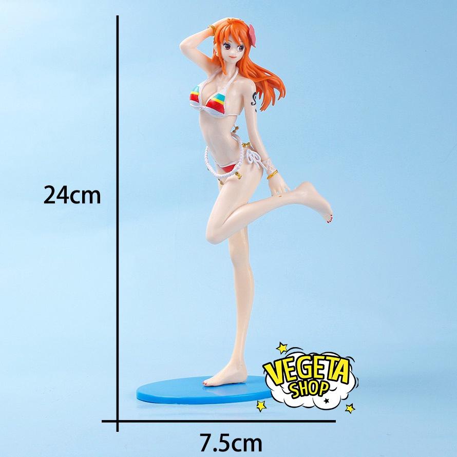 Mô hình One Piece - Nami sexy quyến rũ xinh đẹp dễ thương tạo dáng bãi biển - Cao 24cm