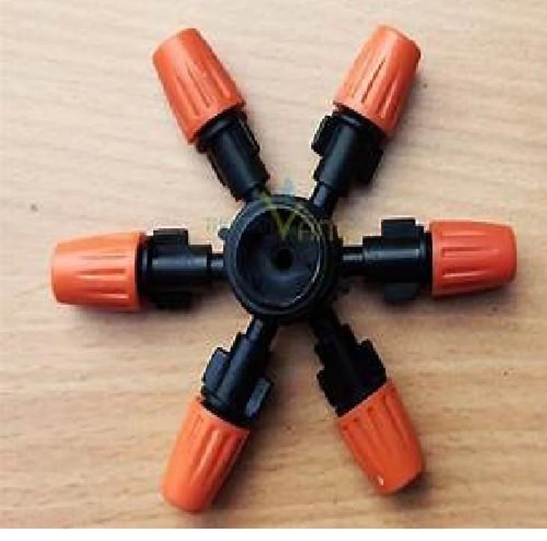 Combo 5 béc phun sương 6 hướng cam T8