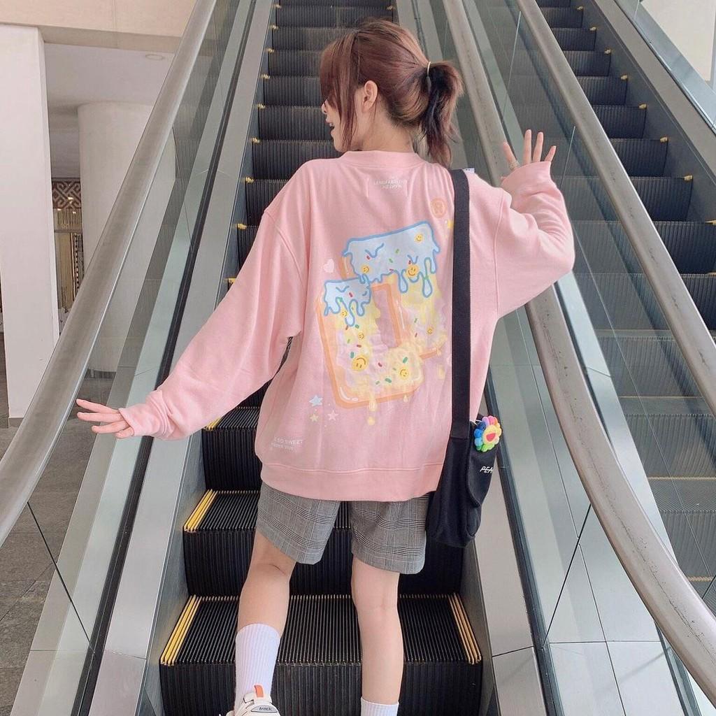 Áo Khoác Cardigan Nỉ Bông LENG FABULOUS Print form rộng Unisex Nam/Nữ Ulzzang