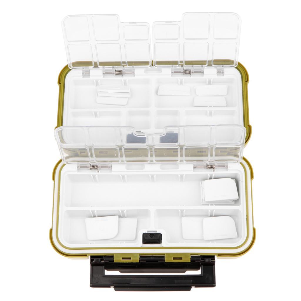 Premium Waterproof Plastic Fishing Hooks Lures Bait Tackle Storage Organizer Box Case - B Type