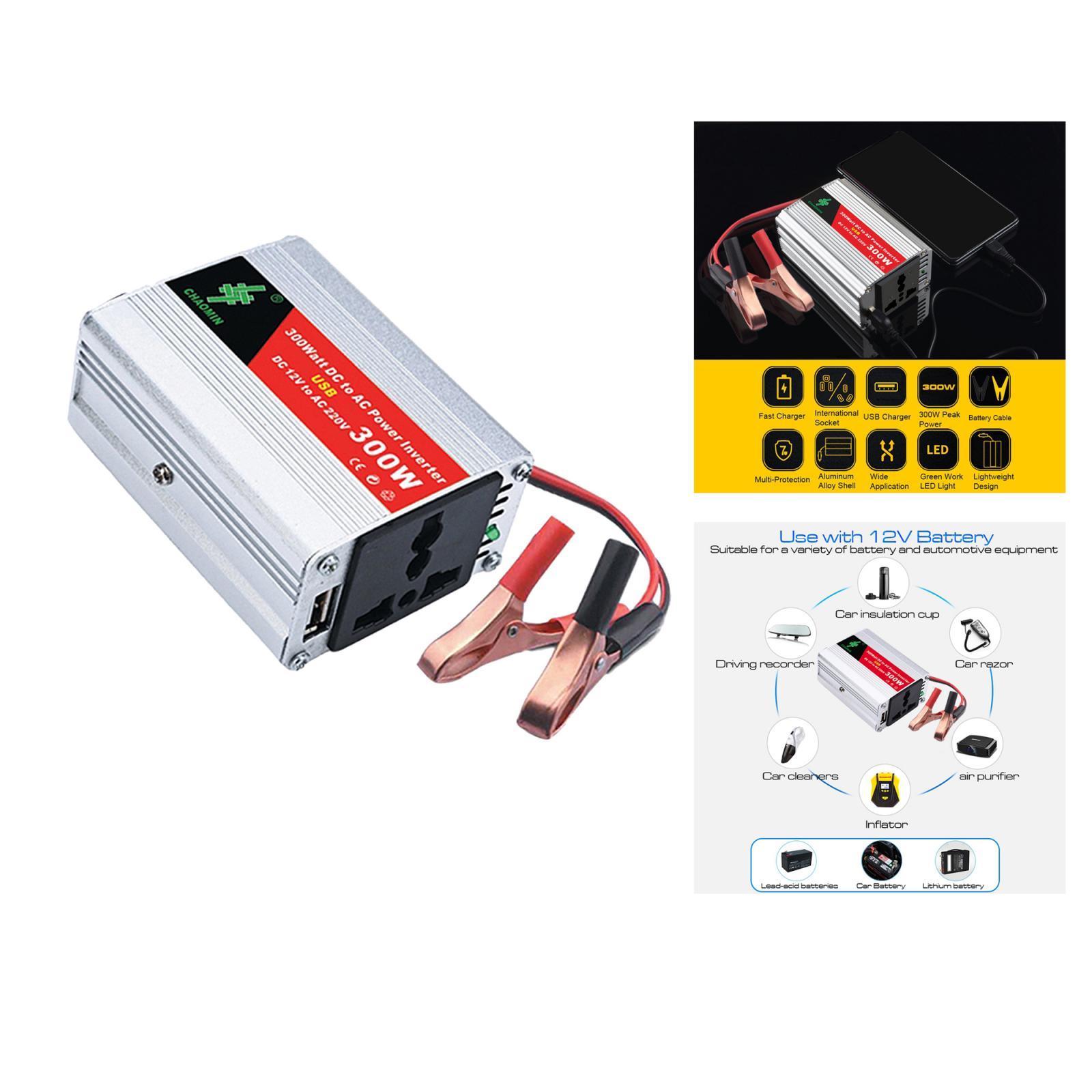 2xPure Sine Wave power Inverter 10~15V DC to 220V Style 1