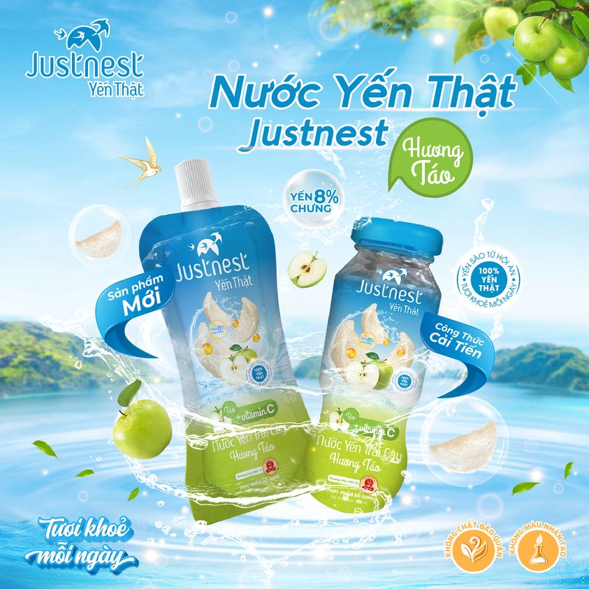 Nước Yến Thật Justnest 8% (1 chai x 160ml)