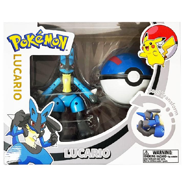 Đồ Chơi Bóng Pokemon Biến Hình - Lucario - Pokemon Toys ZC8919E