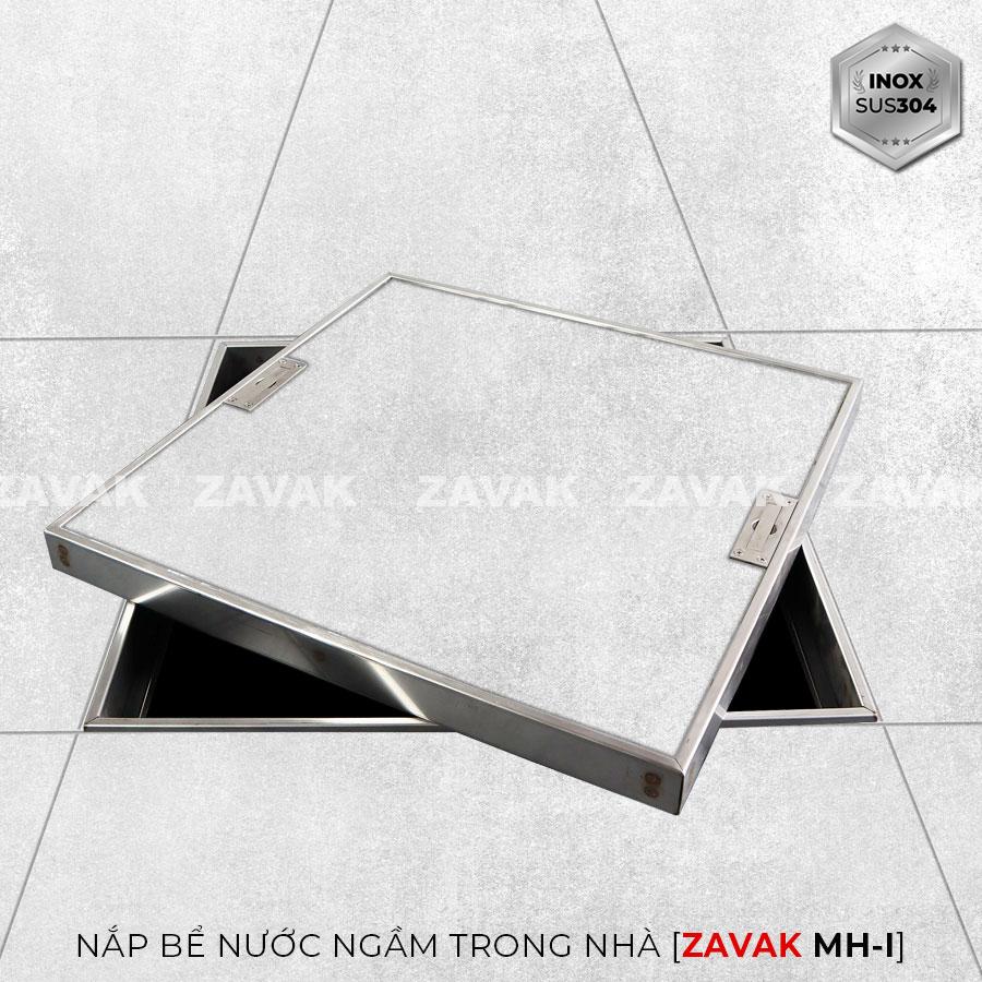 Nắp bể ngầm Zavak Inox 304. MHI 600x600