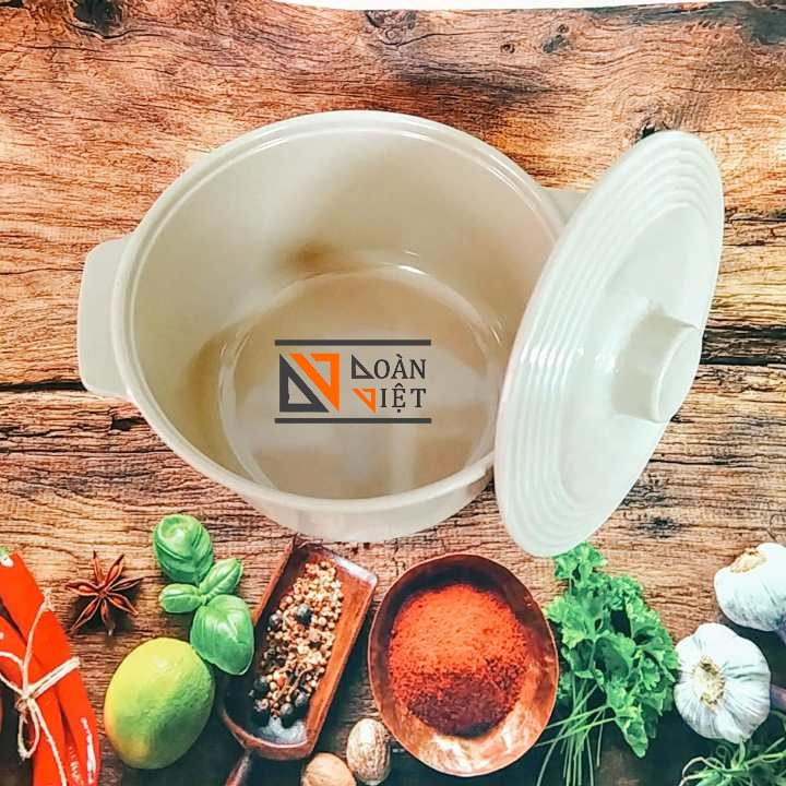 THỐ MELAMINE SUPERWARE CAO CẤP THAILAND - Màu Nâu - TÔ BÁT THỐ ĐỰNG CƠM CANH, đựng thực ăn chín có NẮP ĐẬY kính bảo vệ. Dụng cụ thố chịu được nhiệt độ từ 30° đến 100° C, hàng chuẩn 100%