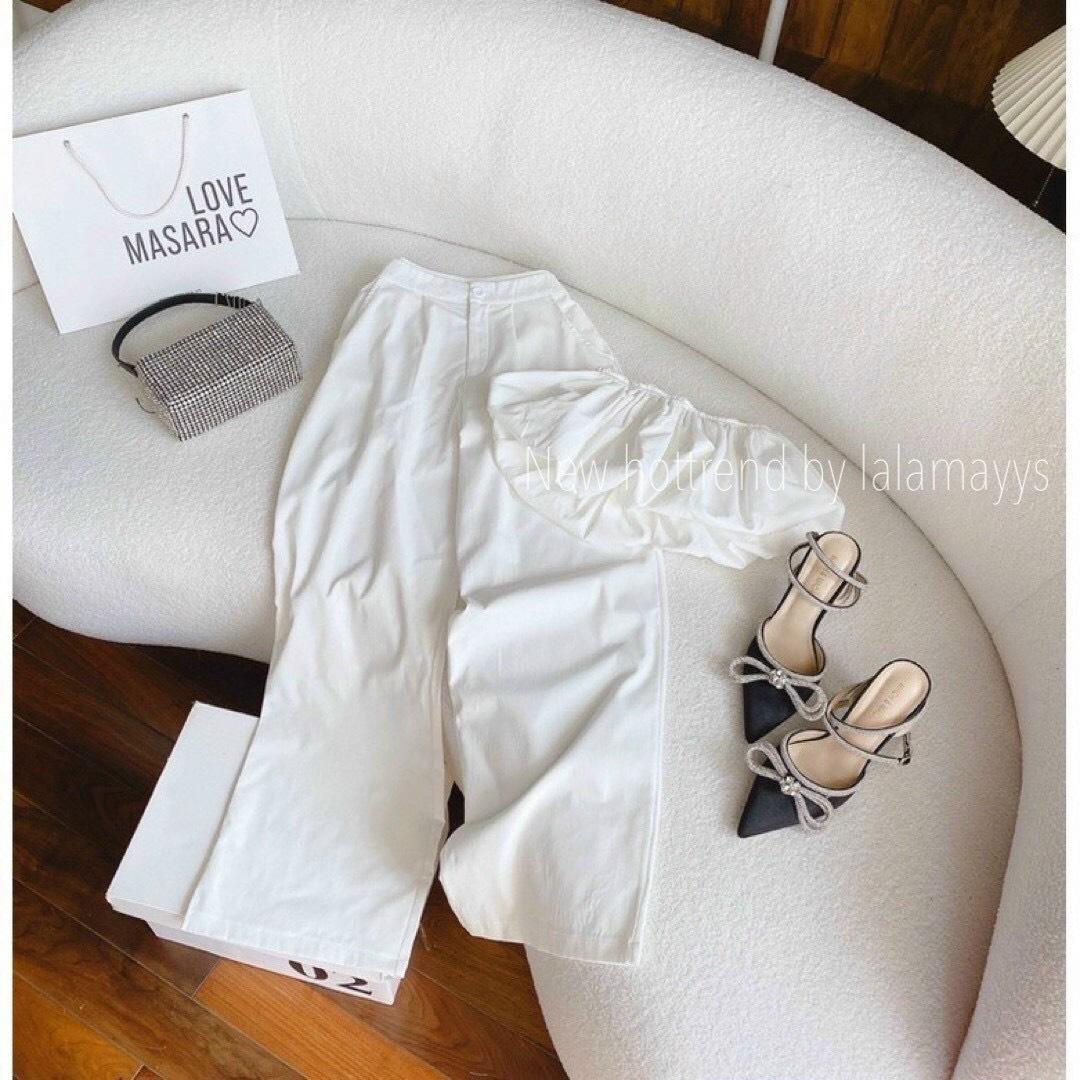 SET BỘ ĐI CHƠI, SET BỘ ĐI BIỂN, SET 2 MÓN ÁO CROPTOP ÁO BÍ CÚP NGỰC PHỐI QUẦN DÀI CÓ TÚI CỰC HOT