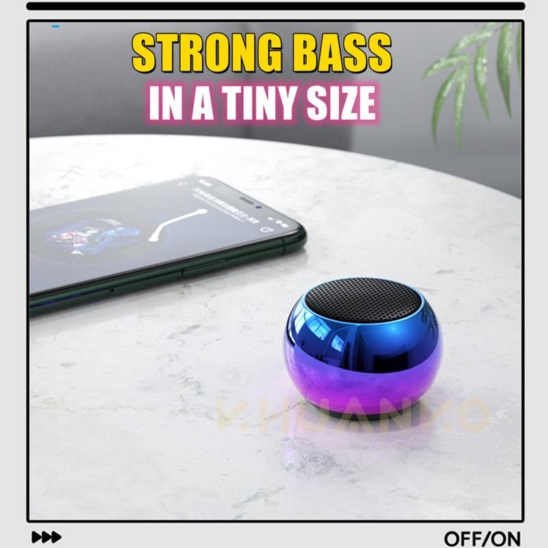 Loa Bluetooth Không Dây mini Chất Liệu Kim Loại Mạ Vàng Màu Sắc