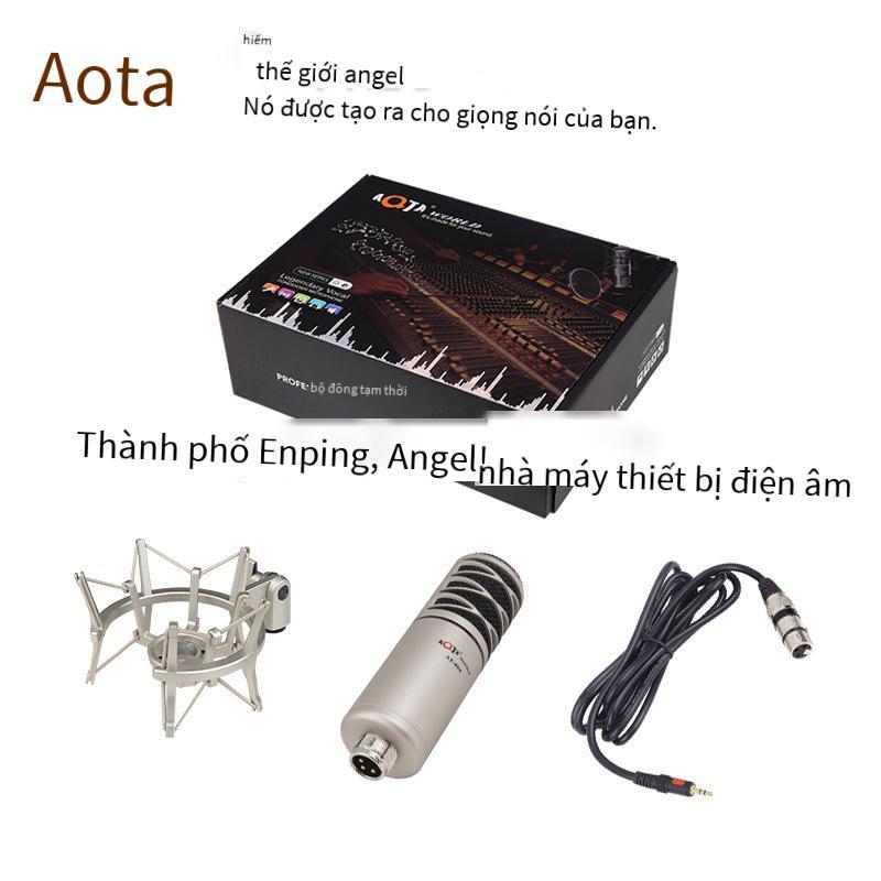Quảng cáo tùy chỉnh micro ngưng tụ AT-808 thiết bị phát sóng trực tiếp Douyin K ghi âm bài hát giọng nói trò chơi