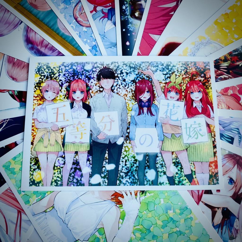 Bộ 20 tấm postcard anime Nhà Có 5 Nàng Dâu – Go Tobun No Hanayome