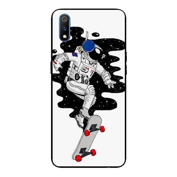 Ốp lưng in cho Realme 3 Phi Hành Gia Lướt Ván