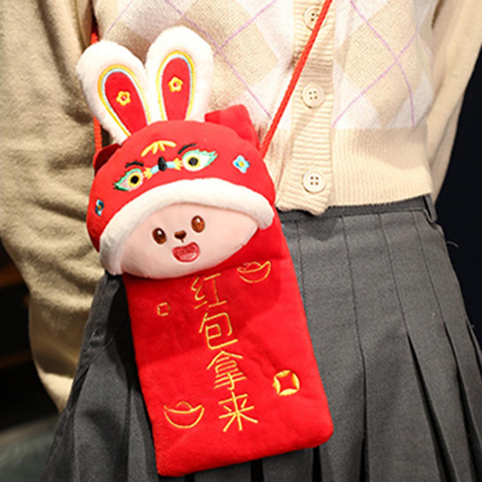 Red Pocket Lucky Money Pockets Women Purse Red Pocket for New Year Travel