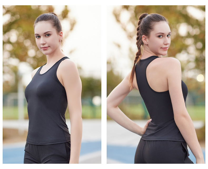 Áo chạy bộ nữ áo ba lỗ thể thao nữ thoáng khí nhanh khô, dành cho chạy bộ, tập gym, yoga