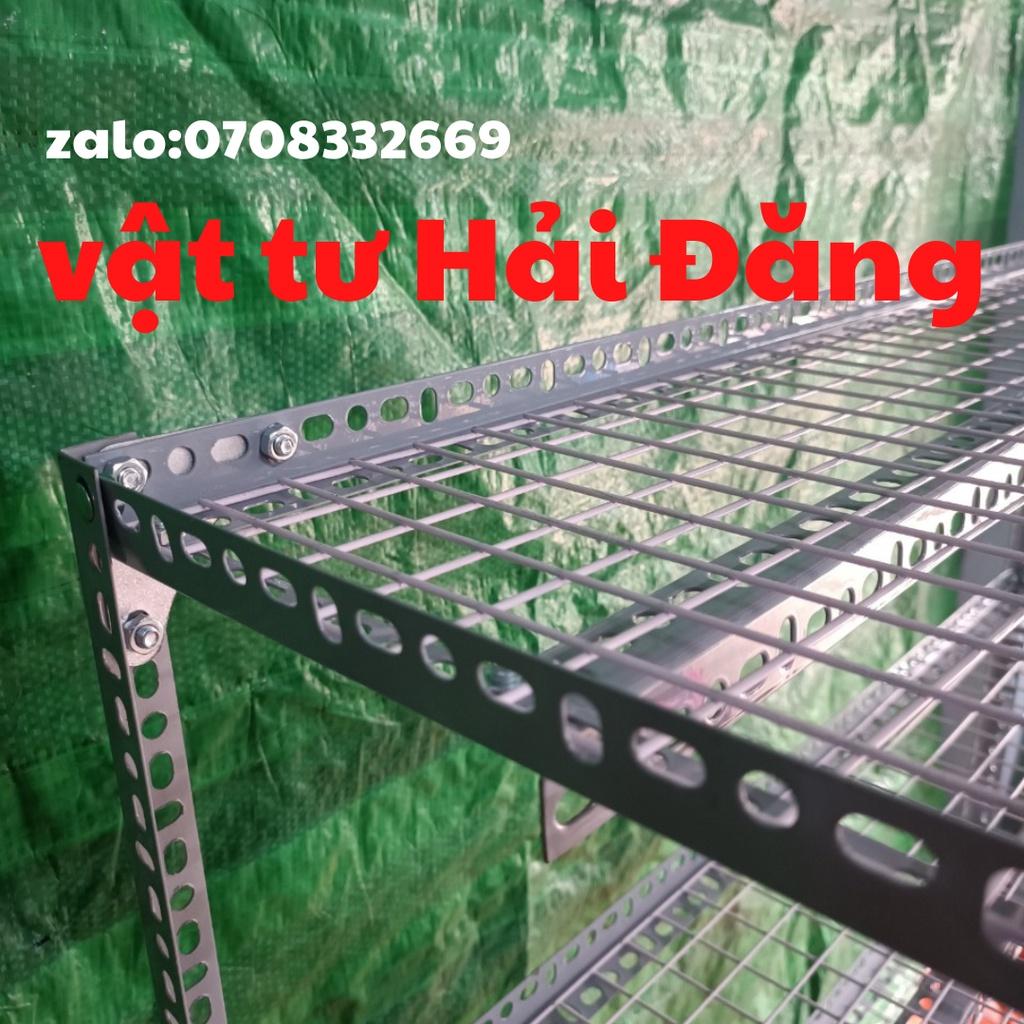 Kệ sắt v lỗ , kệ sắt 4 tầng,kế sắt đa năng nhiều kích thước,vỉ sắt ô vuông sơn tĩnh điện
