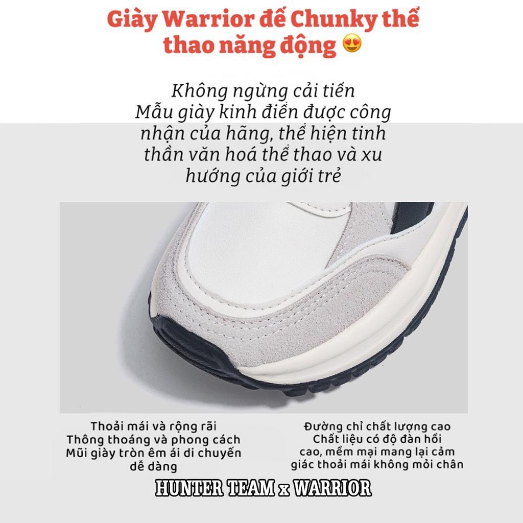 Giày Thể Thao Nữ Warrior Đế Chunky Phong Cách Hàn Quốc 2022 - W003DEN (Màu Đen)