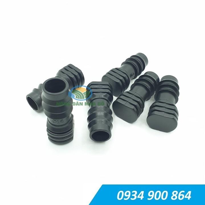 Bộ 50 cái Bít đầu ống pe 16mm