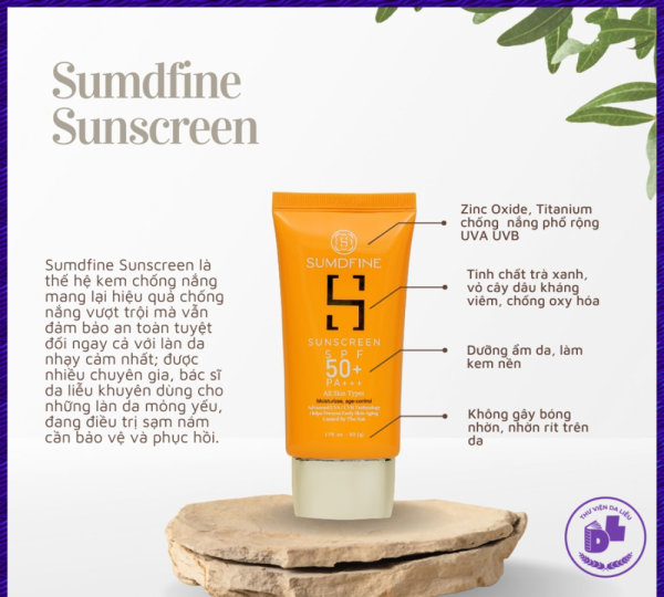 Kem chống nắng Sumdfine Sunscreen SPF 50+ PA+++ 50g