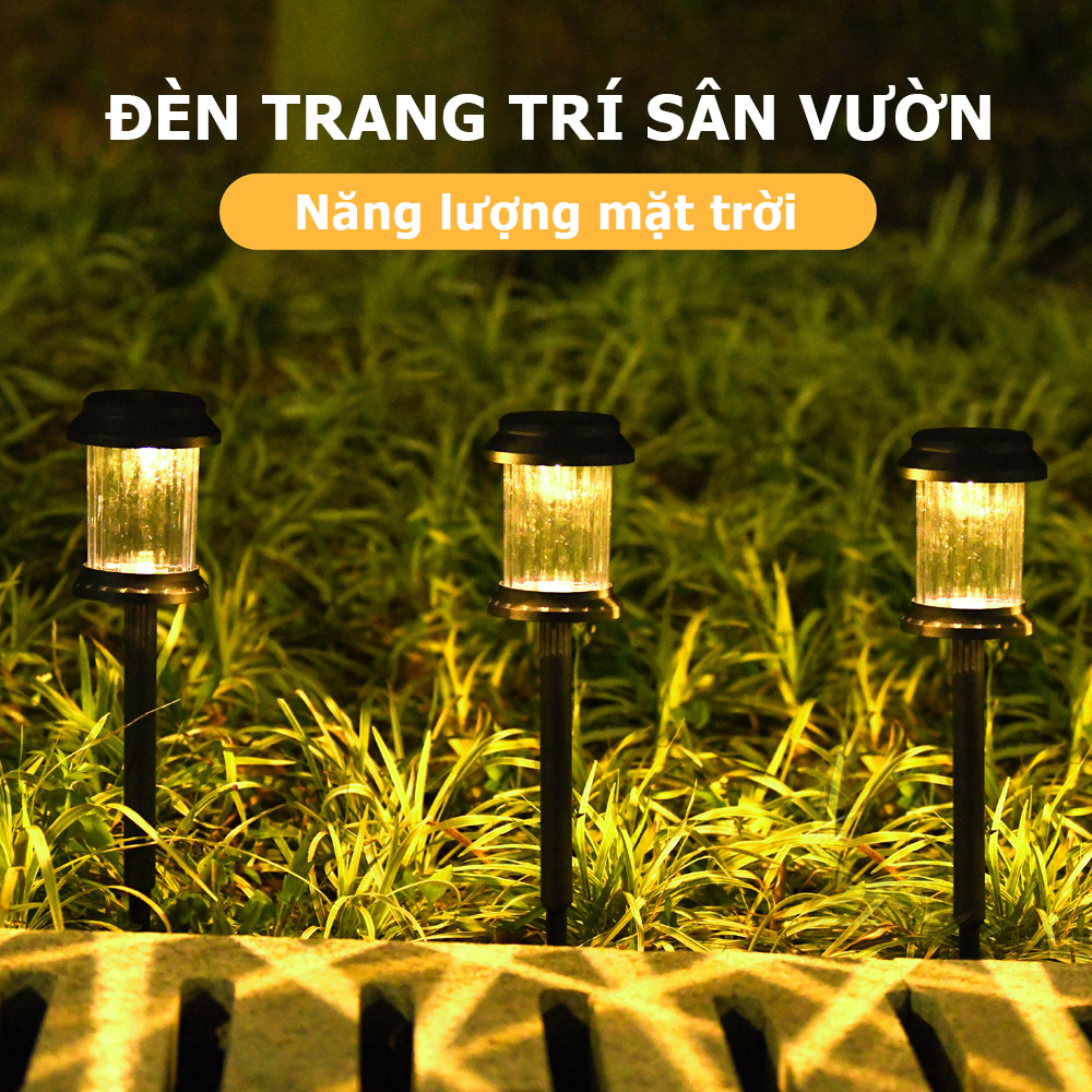 Đèn năng lượng mặt trời- Đèn cắm đất trang trí sân vườn, hiệu ứng ánh sáng hấp dẫn- K1609