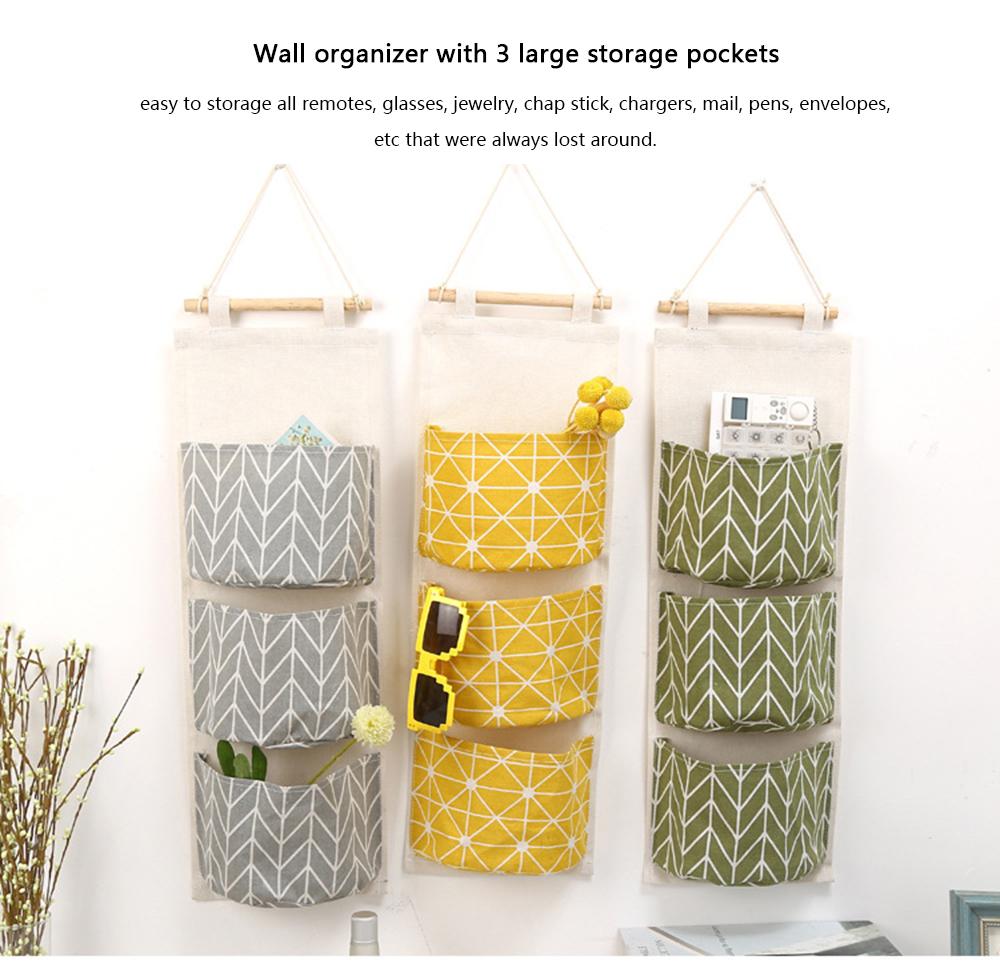 Túi đựng đồ treo treo tường Tủ quần áo 3 ngăn B5-201705116 Mẫu đơn giản kiểu Bắc Âu