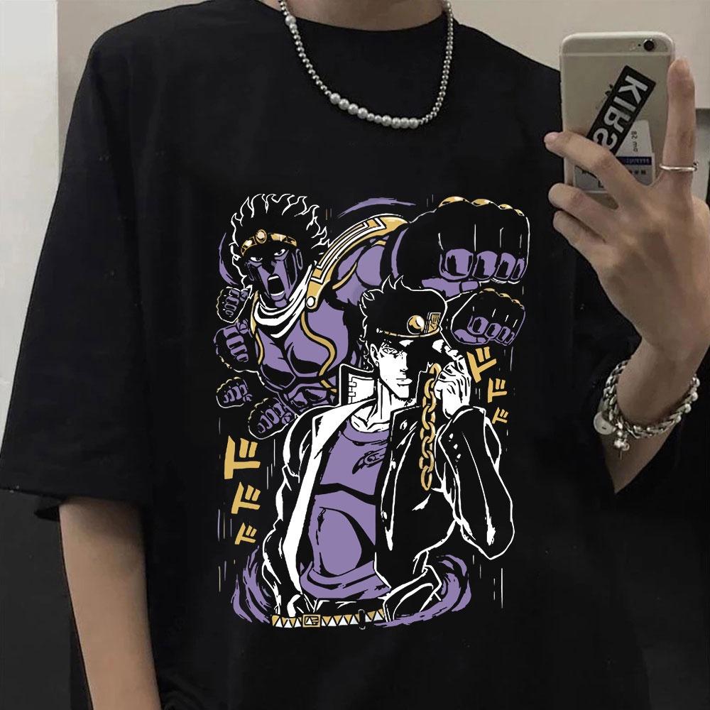 HOT Áo Phông Anime Jojo Bizarre Adventure T Shirt Jotaro Star Platinum Manga mẫu mới cực chât