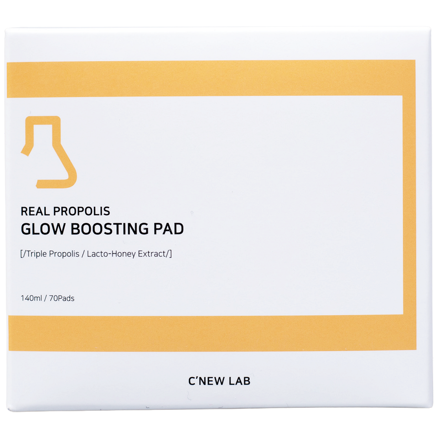 Bông Dưỡng Sáng Da Real Propolis Glow Boosting Pad C'NEW LAB Ngừa Nhăn Da Và Làm Sáng Da 140ml