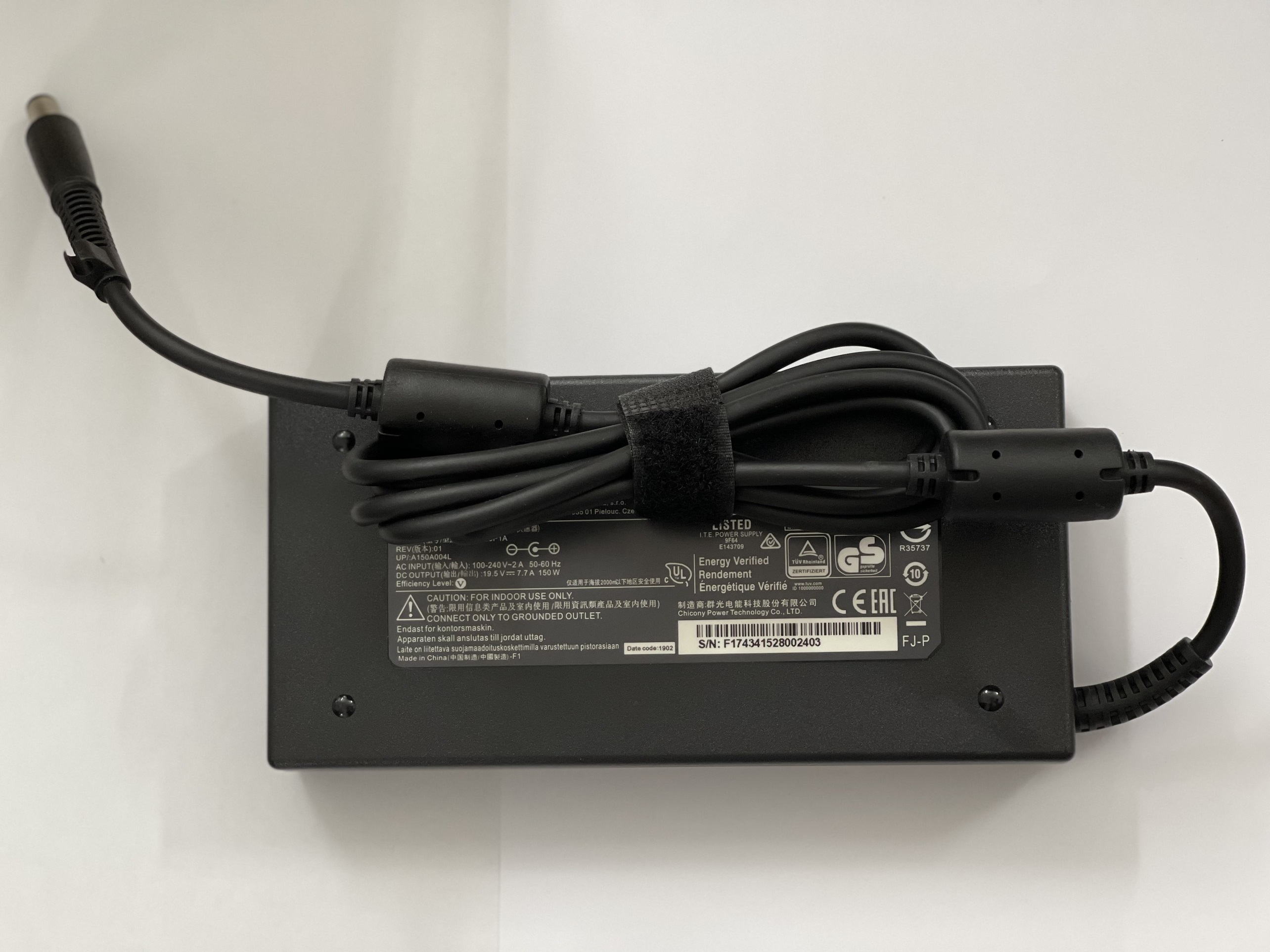 Sạc dành cho Laptop MSI WE63 WE63 8SI-238 WE63 8SI-239 WE63 8SJ WE63 8SJ-233 19.5V 7.7A Chân 7.4mm kèm dây nguồn hàng nhập khẩu