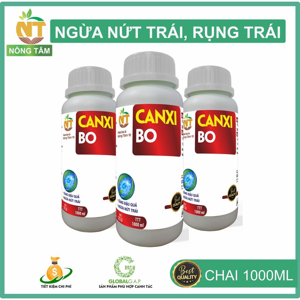 Phân bón lá siêu Canxi Bo chống rụng hoa, trái non chuyên dùng cho rau màu, cây ăn quả, chai 1000ml