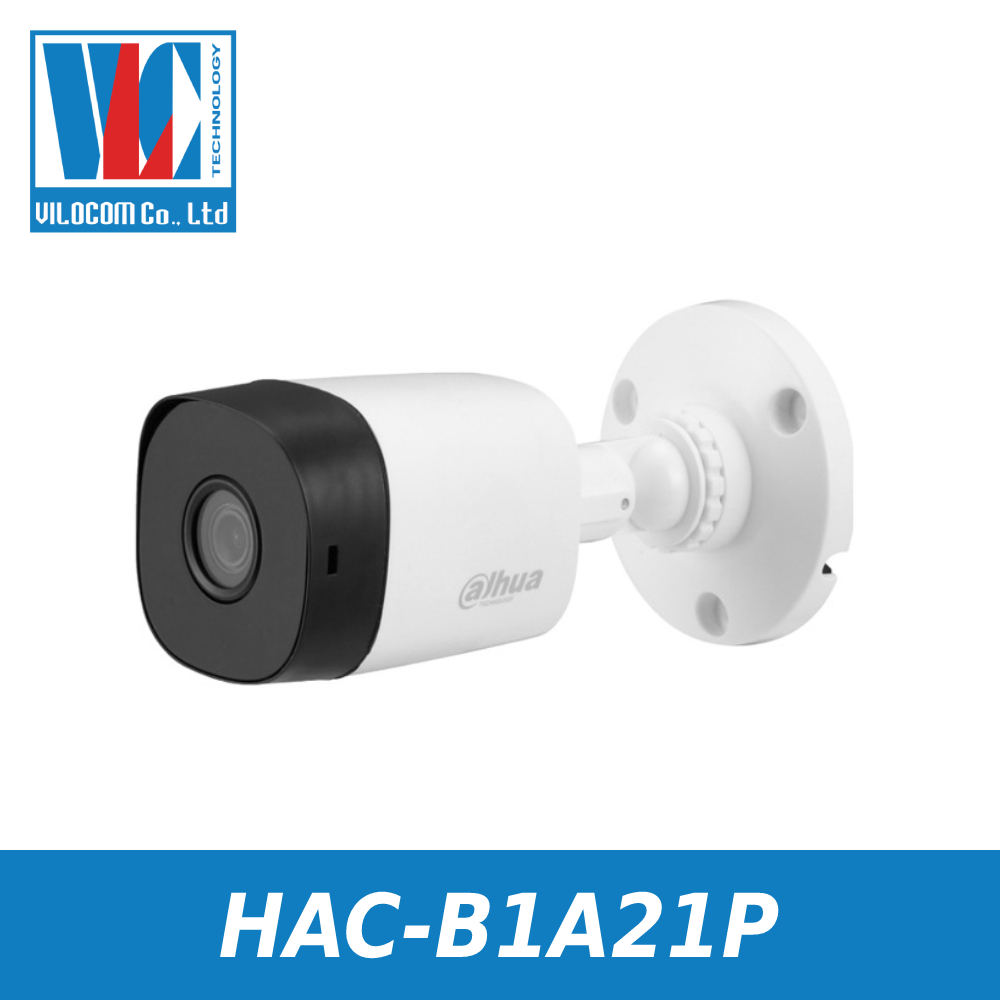 Camera HDCVI hồng ngoại 2.0 Megapixel DAHUA HAC-B1A21P - Hàng Chính Hãng