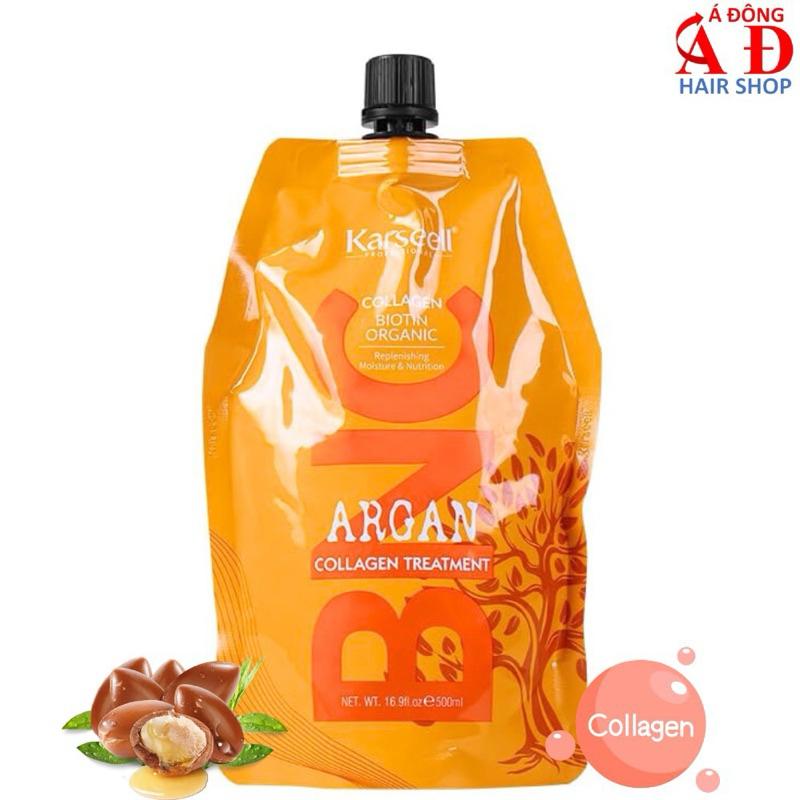 Dầu hấp ủ tóc Karseell BNC Collagen phục hồi suôn mượt tóc 500ml