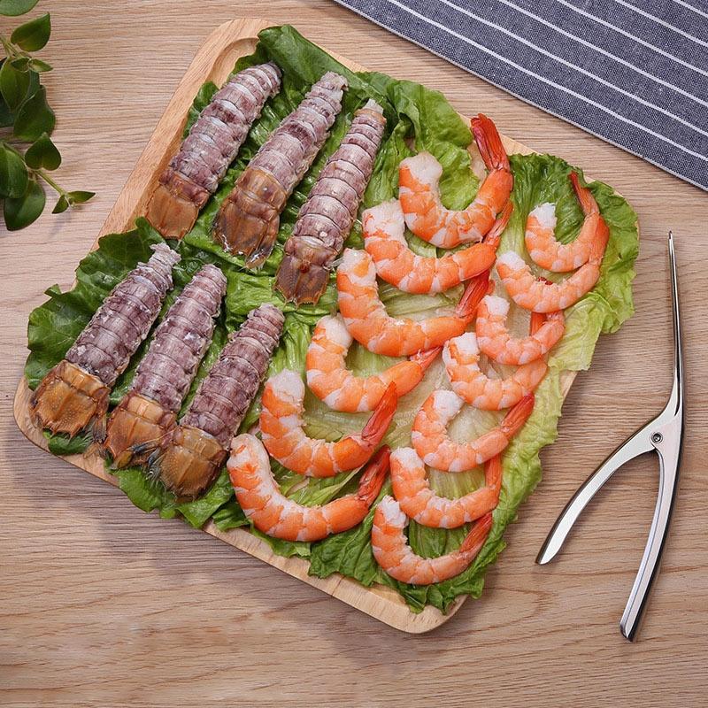 Dụng Cụ Tách Vỏ Tôm Tiện Lợi Bằng Thép Không Gỉ