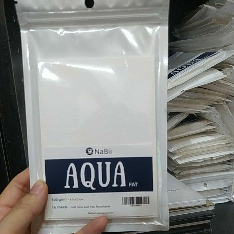 GIẤY VẼ MÀU NƯỚC NABii AQUA FAT 300GSM TỆP 16 TỜ