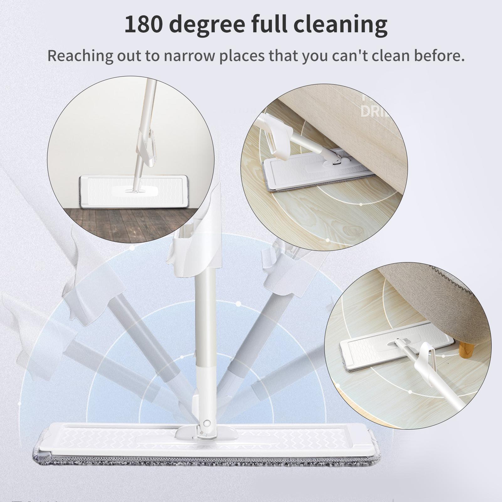 Cây lau sàn dạng sợi nhỏ với đầu xoay 180 với 2 miếng lau