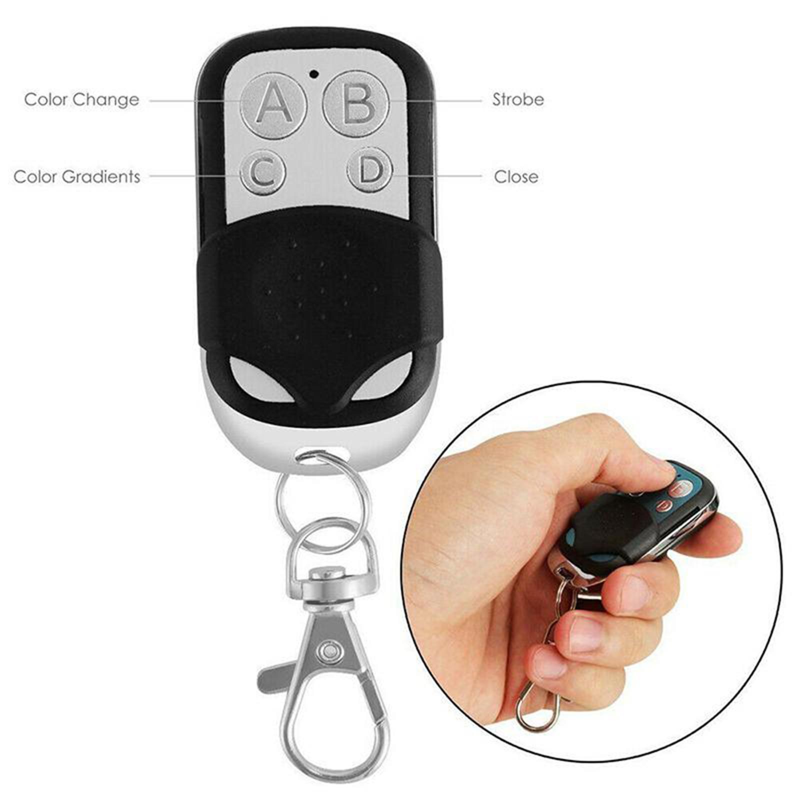 Remote RGB LED Car Interior Brake Lights Strip Lamp Bulb  4x