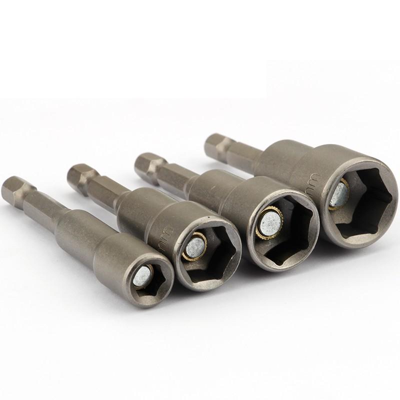Bộ tua vít điện đầu lục giác từ tính dài 65mm 1/4" Crv 6-24mm