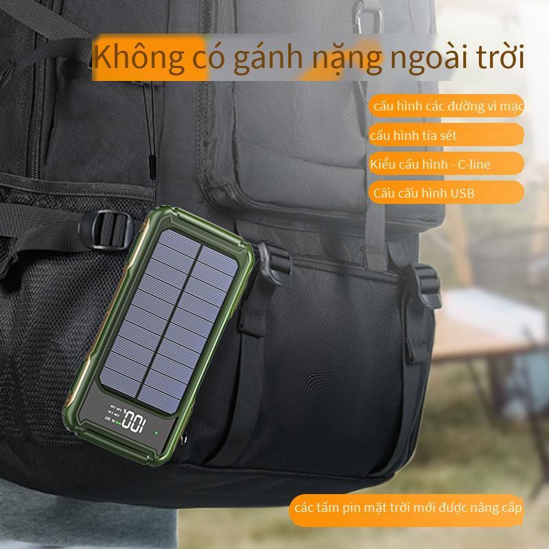 Đảm bảo chất lượng mới khép kín dòng màn hình kỹ thuật số sạc năng lượng mặt trời kho báu 20000 mAh cung cấp năng lượng di động ngoài trời dung lượng lớn