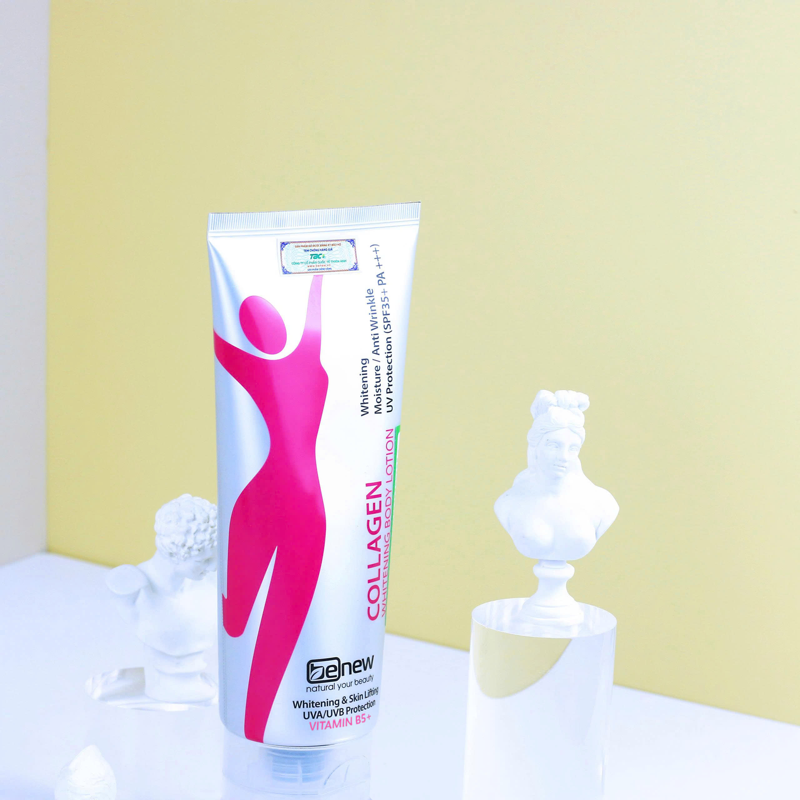 (Hàng Mới Chính Hãng) Kem Dưỡng Trắng Body &amp; Nâng cơ – BENEW COLLAGEN WHITENING 200ml