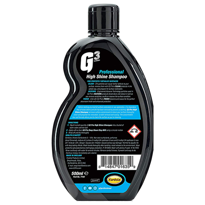 Xà bông rửa xe Farécla cao cấp G3 Pro High Shine Shampoo dung tích 500ml