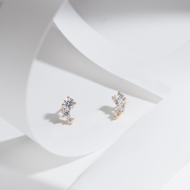 Bông Tai Vàng 14K  - MOON Jewelry