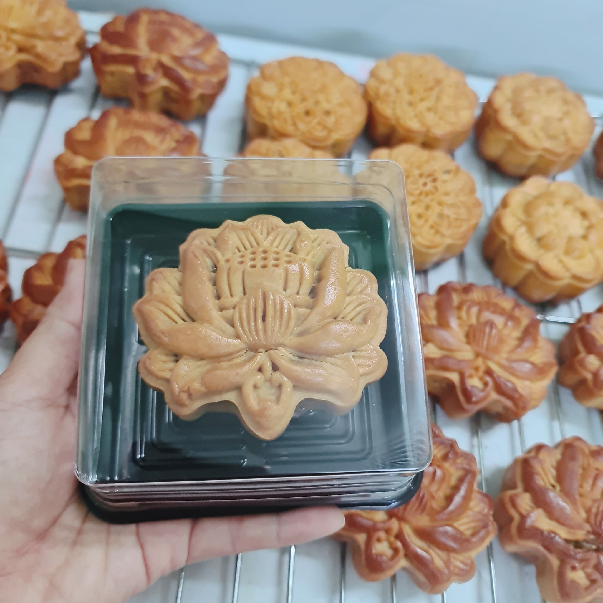 100 Hộp XY12-12 Đựng Bánh Trung Thu - Xôi Chữ Phúc 10cm - 250g - 300g