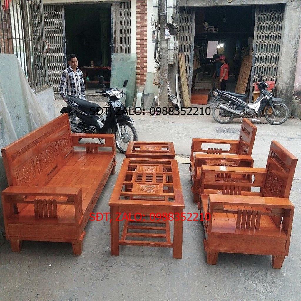 Bàn ghế phòng khách gỗ sồi tay 3 lớp , bộ bàn ghế phòng khách gỗ, BỘ BÀN GHẾ